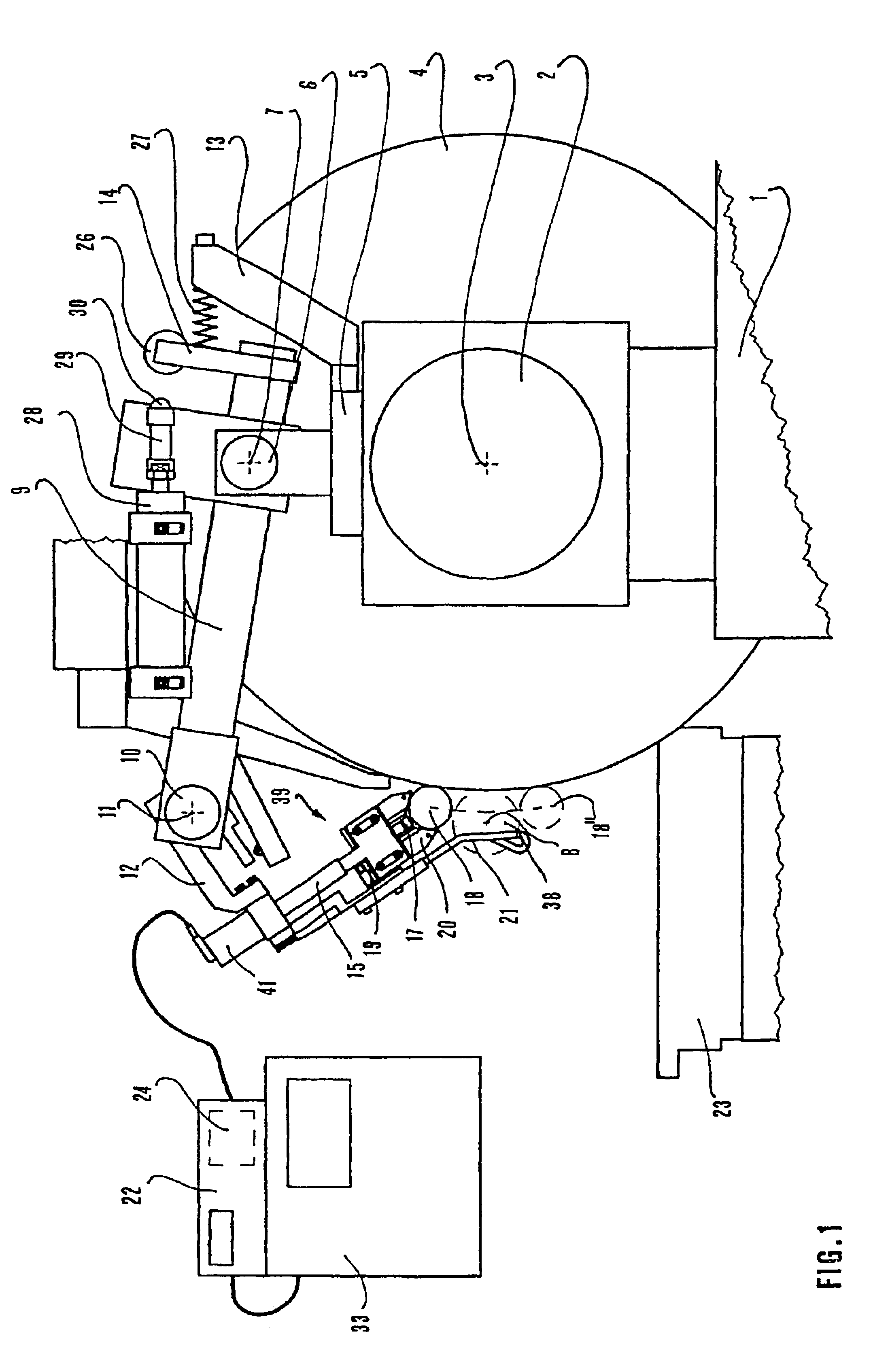 Apparatus and methods for measuring the pin diameter of a crankshaft at the place of grinding