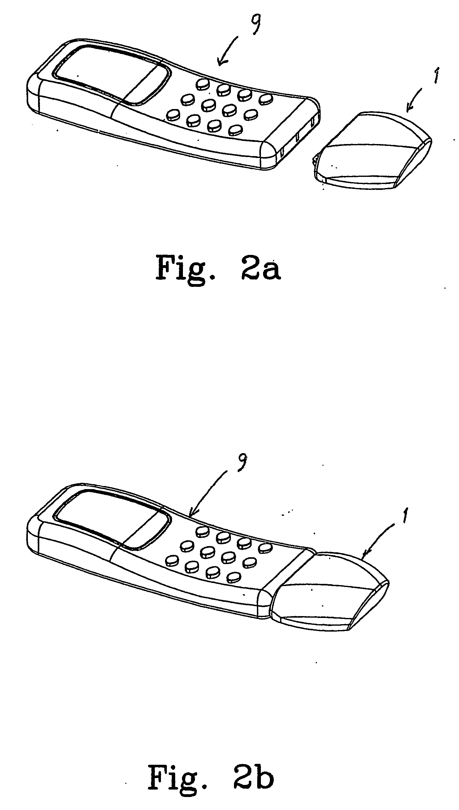 Handheld printing device connectable to a mobile unit