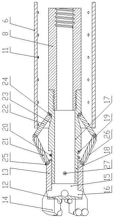 Hole drilling and protecting construction method of soft-broken coal seam
