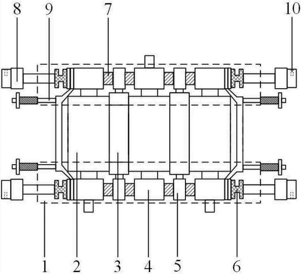 Thin belt material single-rack continuous mill and implementation method