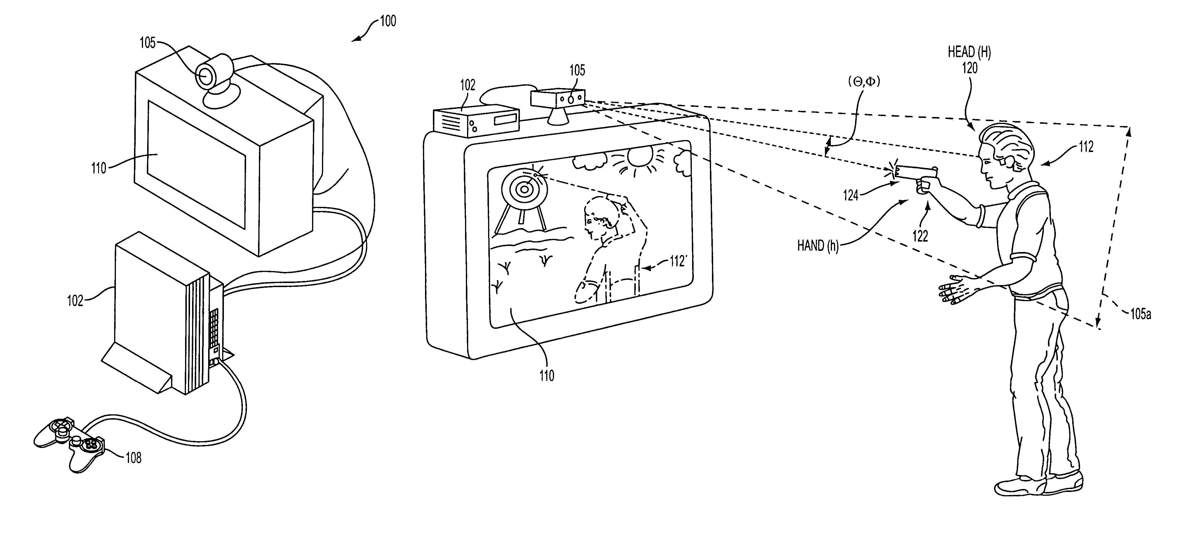 Methods and systems for enabling depth and direction detection when interfacing with a computer program