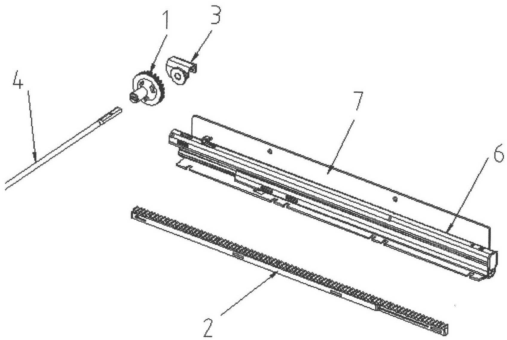 Anti-shaking synchronizing mechanism for slide rails