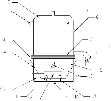 Fluid-bed separator comprising vibrating air distribution plate