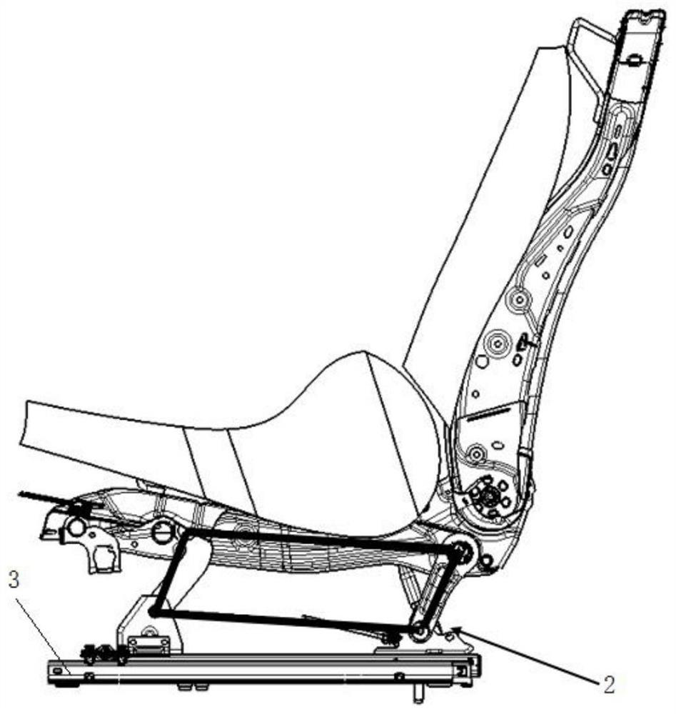 Low-sitting-posture seat framework platform and automobile seat