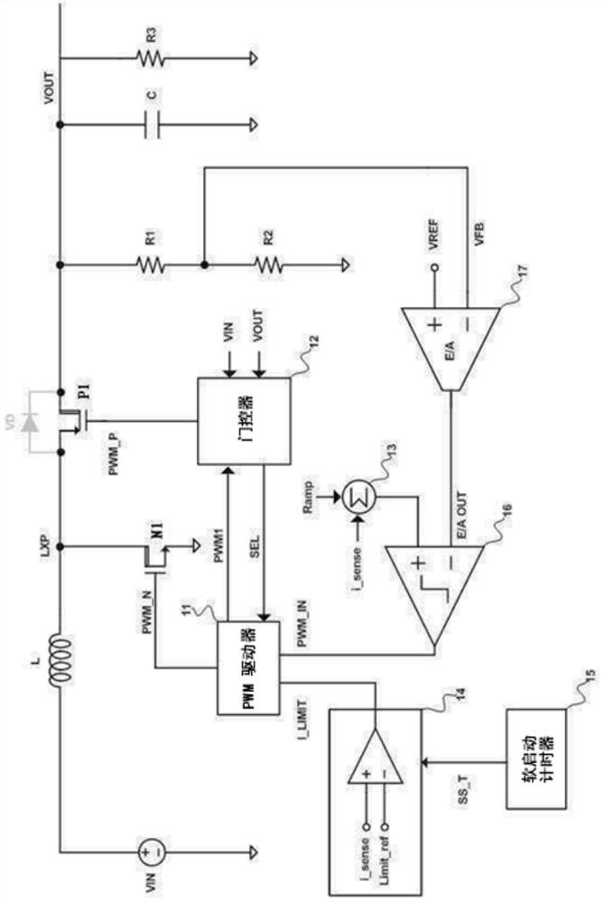 Soft start device and method for DC-DC converter