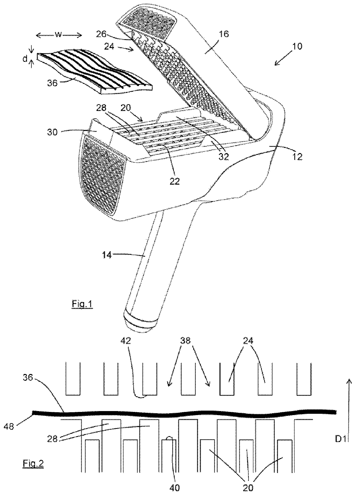 Hair styling device, hair styling method and drive system