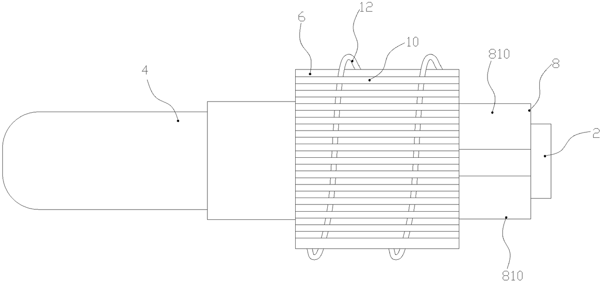 Water-cooled car lamp device