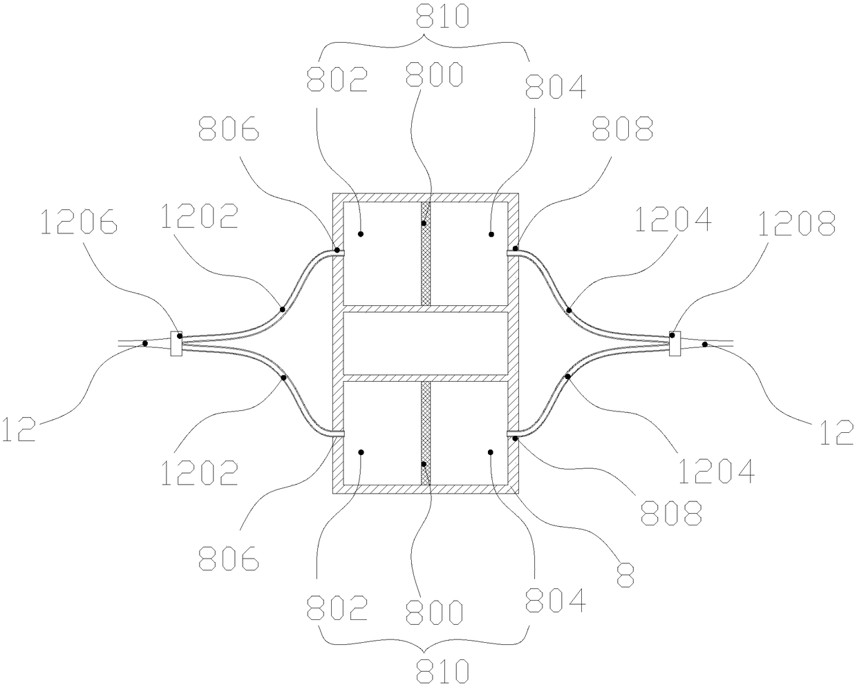 Water-cooled car lamp device