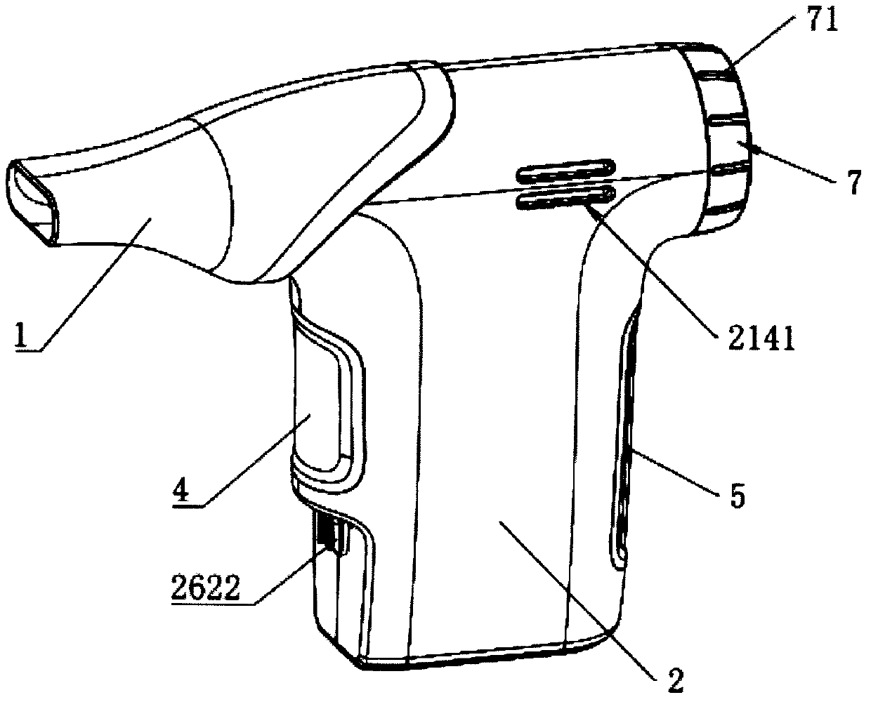 A magnetic circulation vibration breathing rehabilitation training device