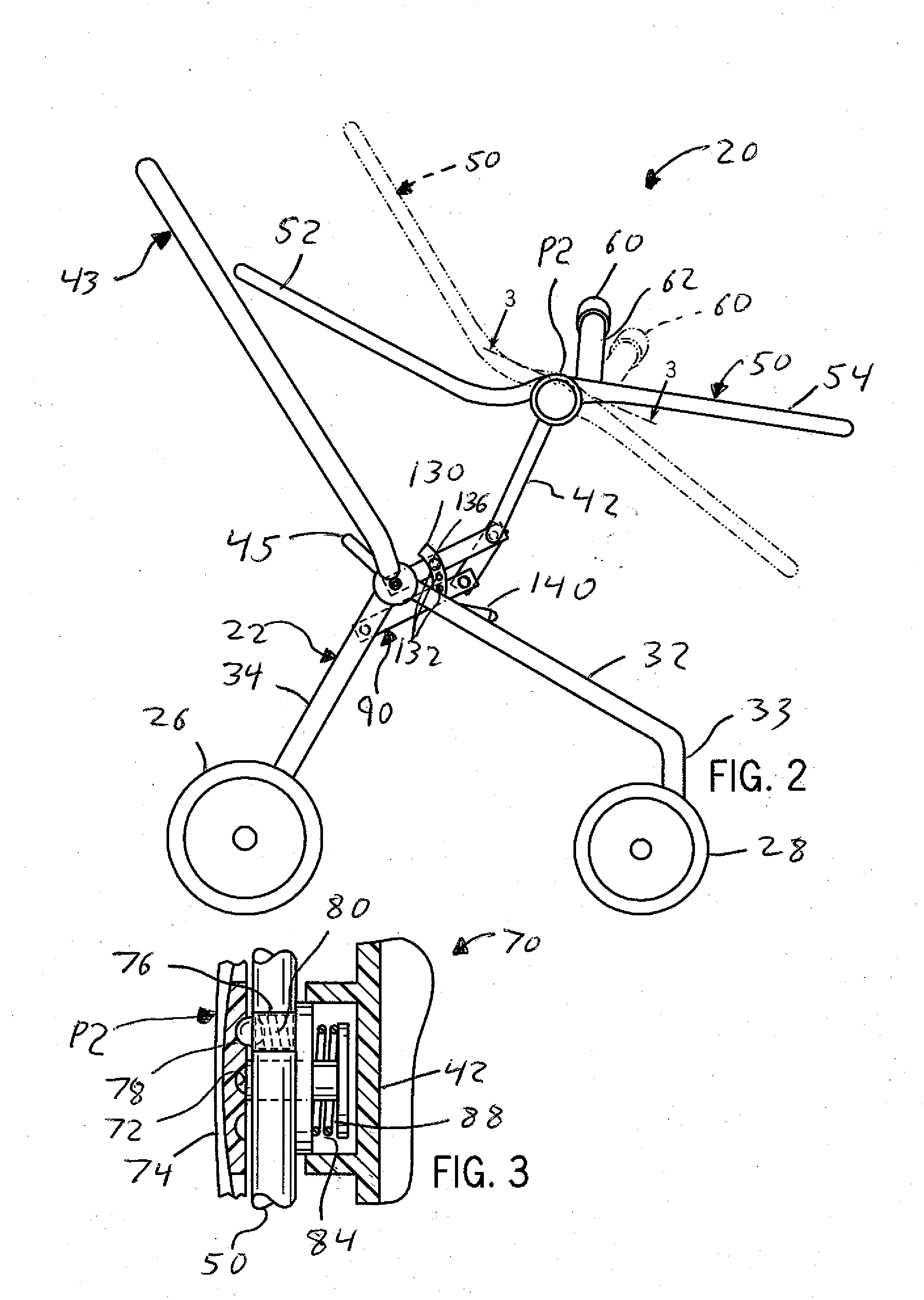 Foldable and height-adjustable stroller