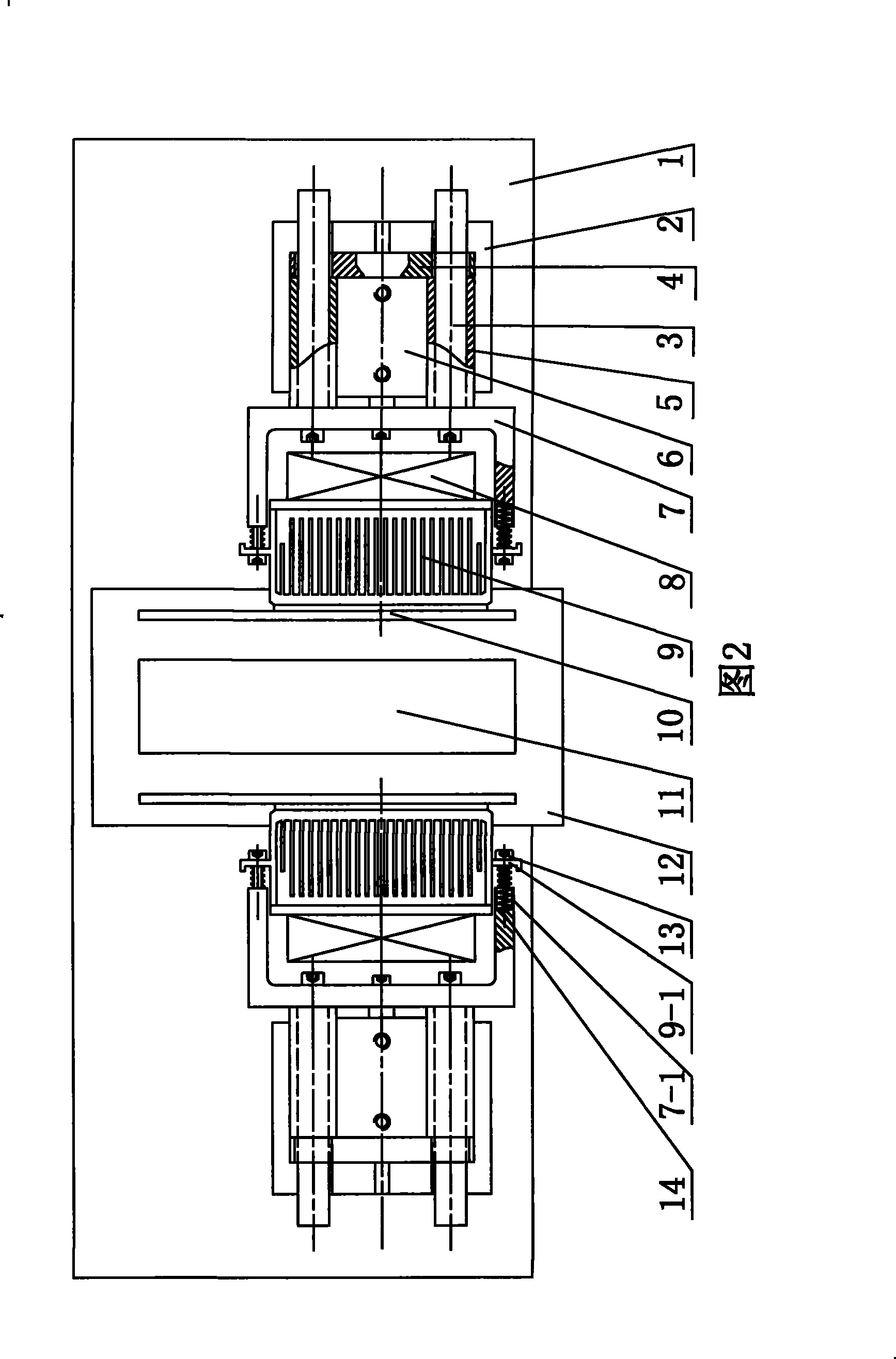 Heat conduction mechanism for temperature compensation test device of weighting transducer