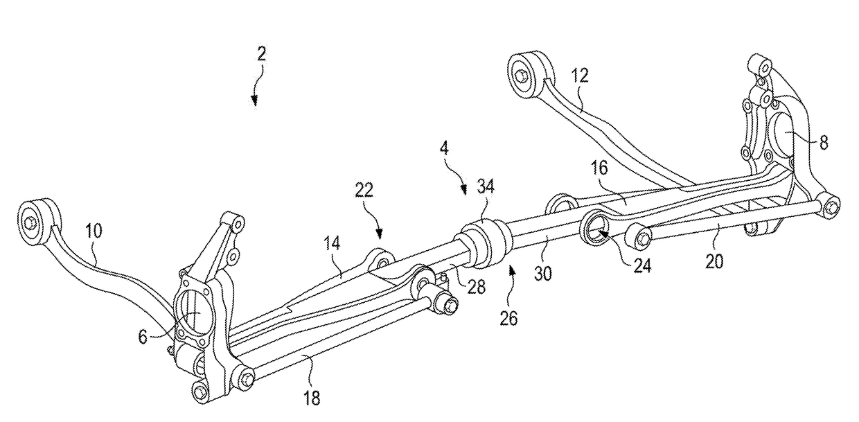 Vehicle axle arrangement