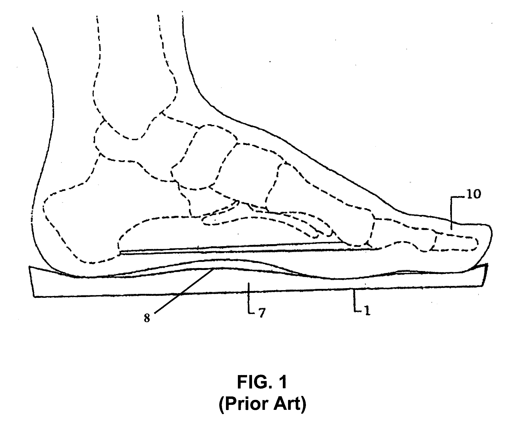 Shoe appliance with an orthopedic device