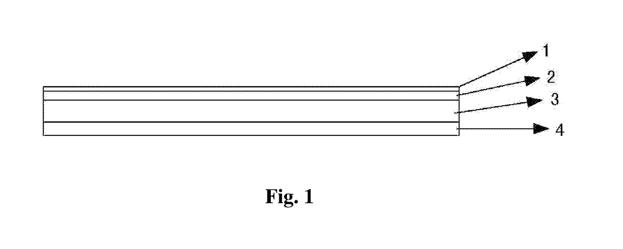 Rigid polyvinyl chloride floor tile and process for producing the same