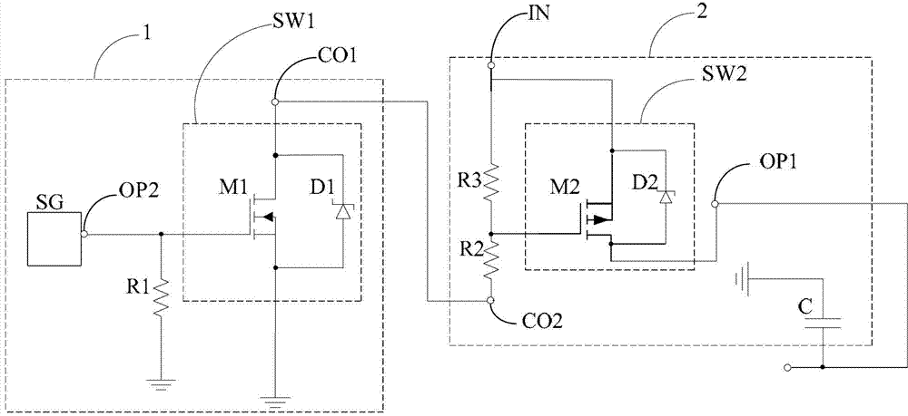Time-delay power supply circuit, power supply time delay method and boost system