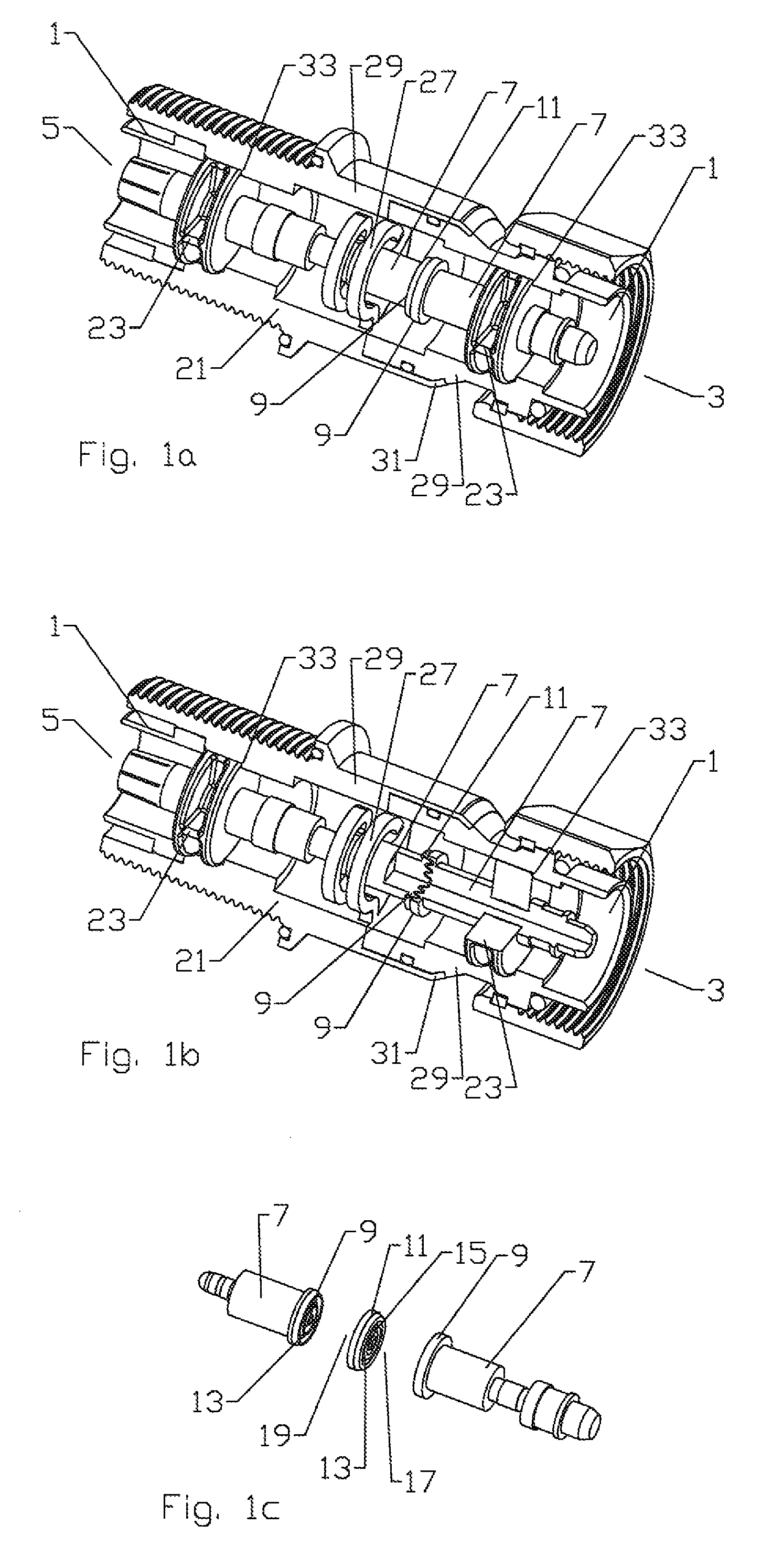 Folded surface capacitor in-line assembly
