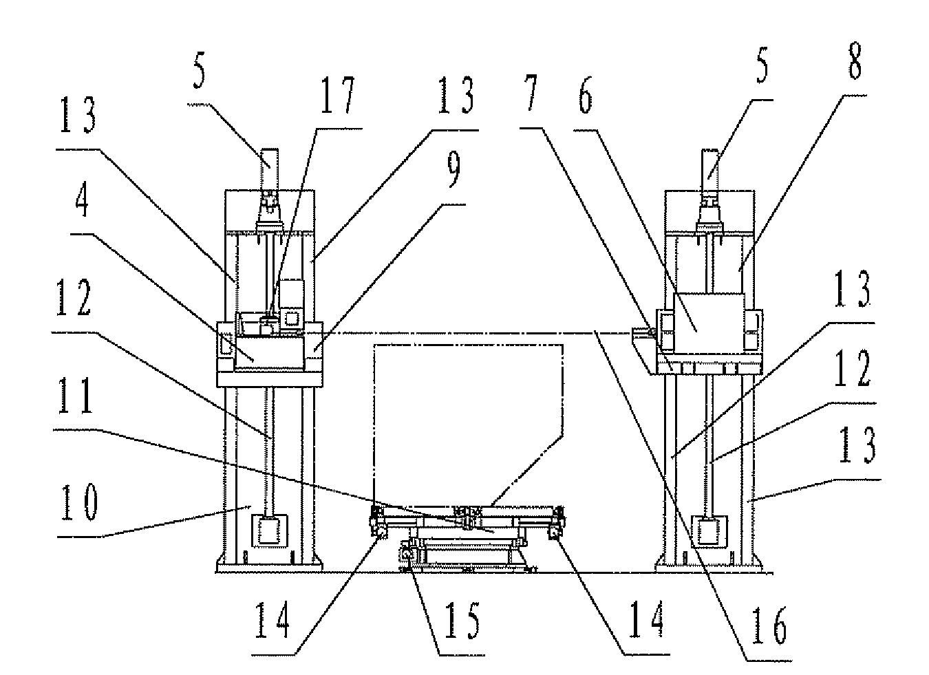 Device for inspecting contraband in aviation cargo container