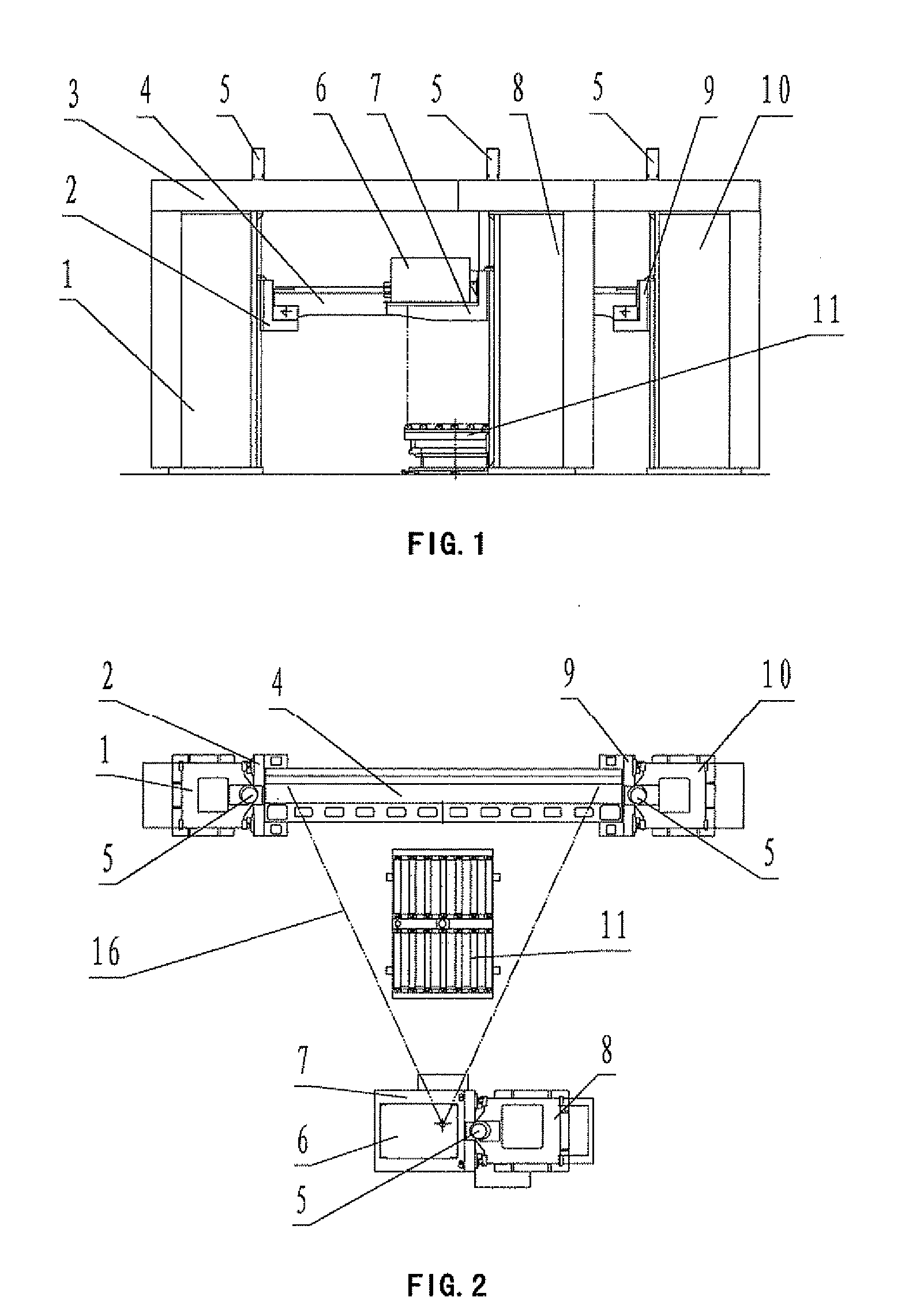 Device for inspecting contraband in aviation cargo container