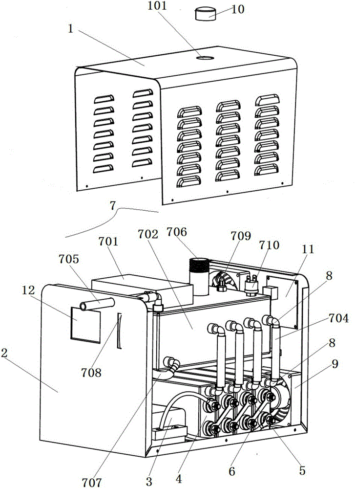 Oxyhydrogen machine and oxyhydrogen generating method