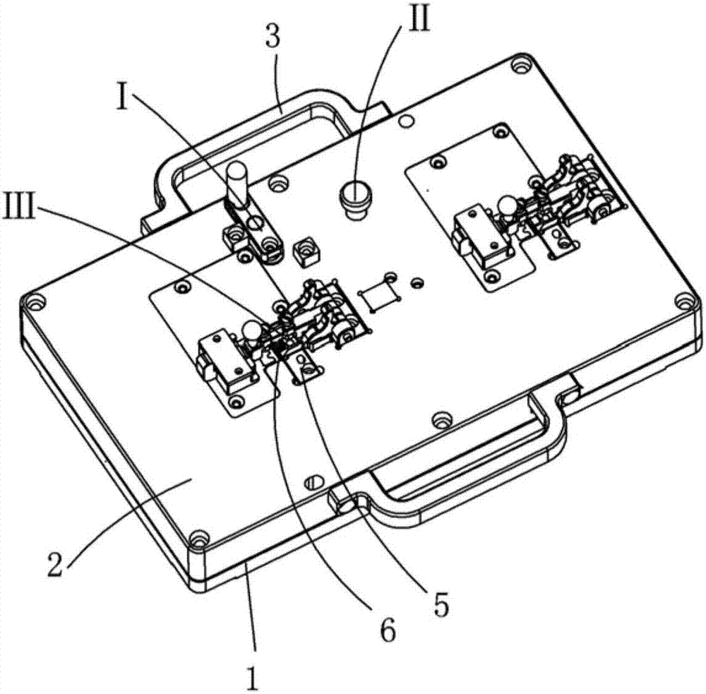 A dual-station linkage positioning and pressing device