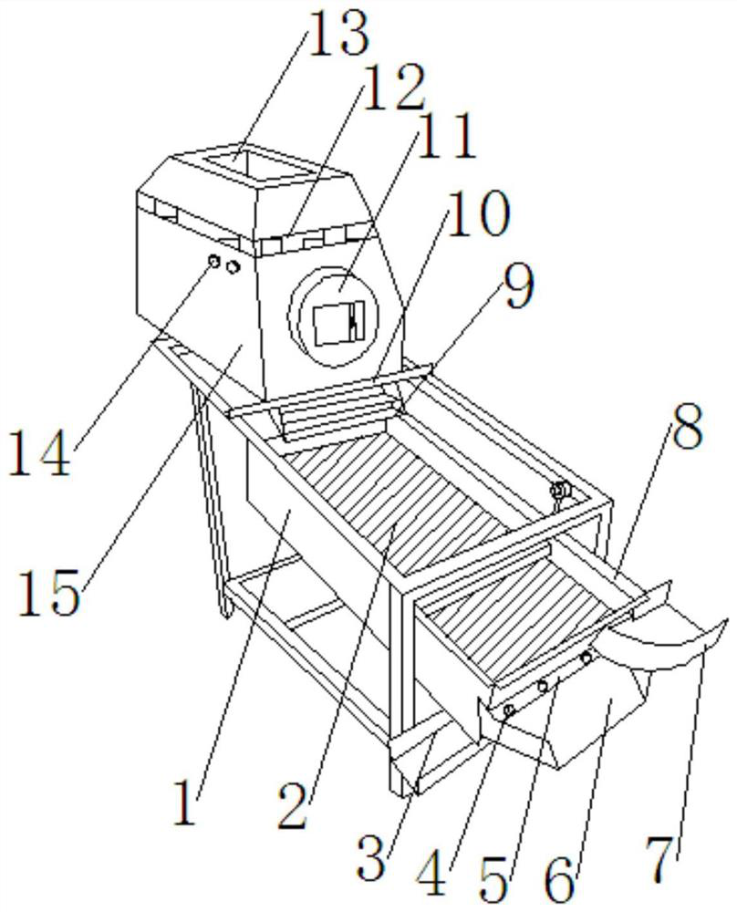 Plastic granulating and screening all-in-one machine for plastic modification process