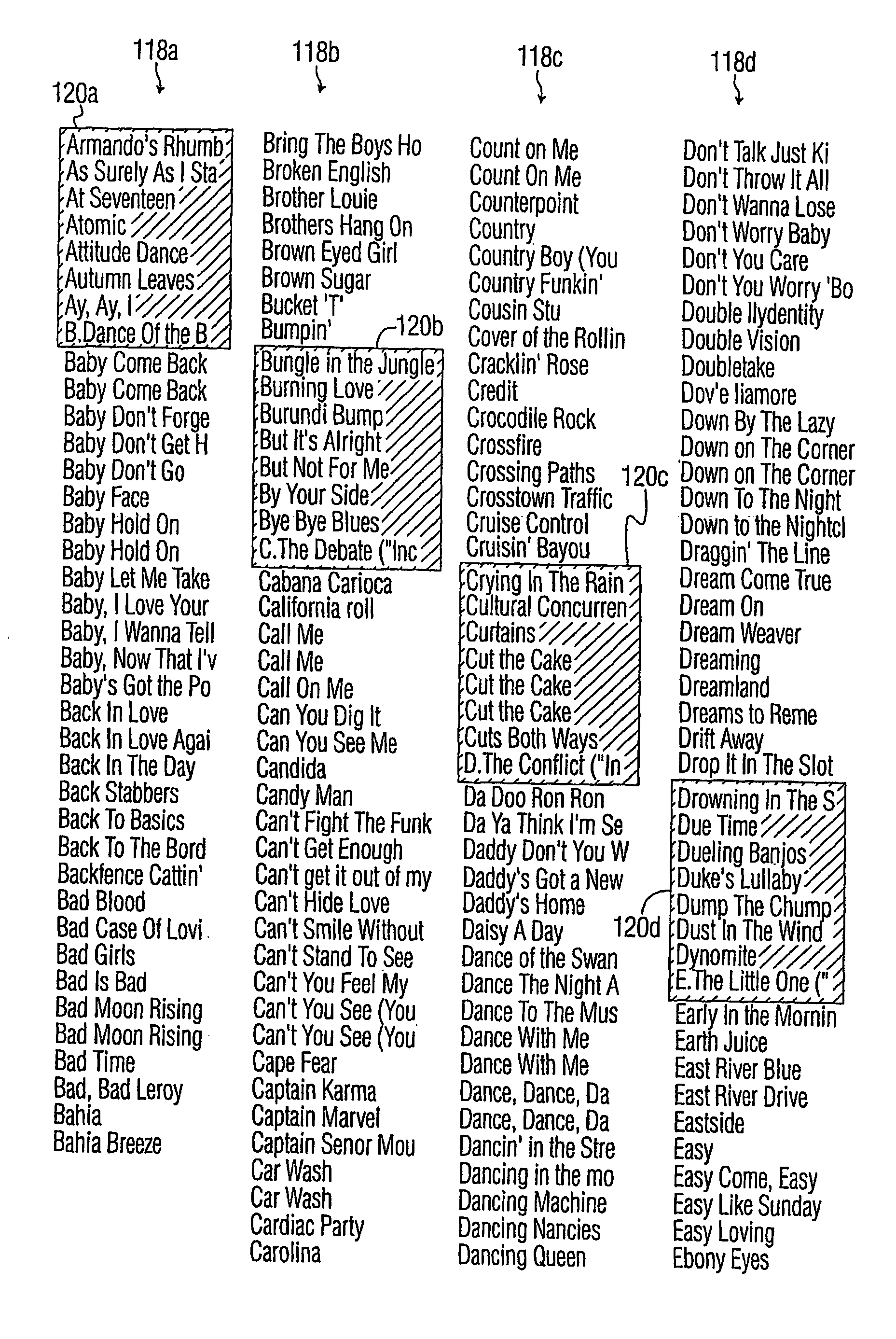 Method and apparatus for navigating alphabetized text