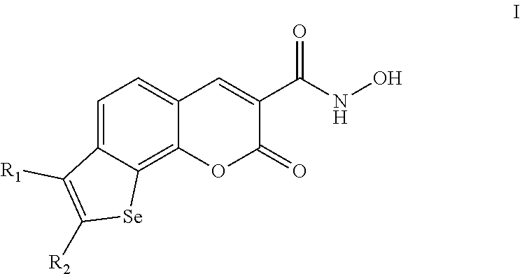Selenophenochromene hydroxamic acids, preparation and use as angiogenesis inhibitors