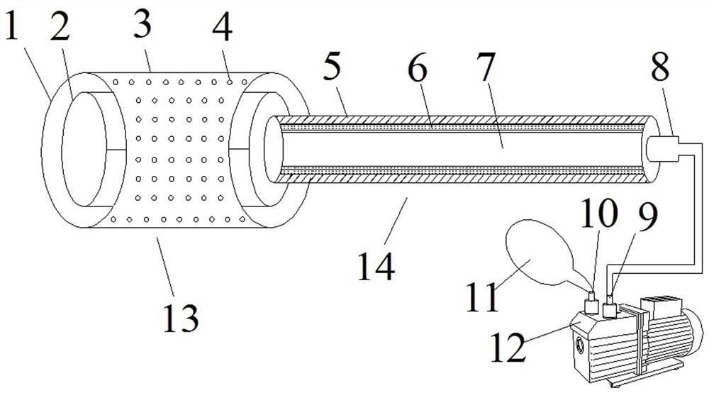 A gob gas detection equipment and its gas extraction device