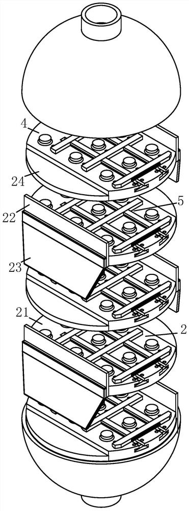 Plate-type packed rectifying tower