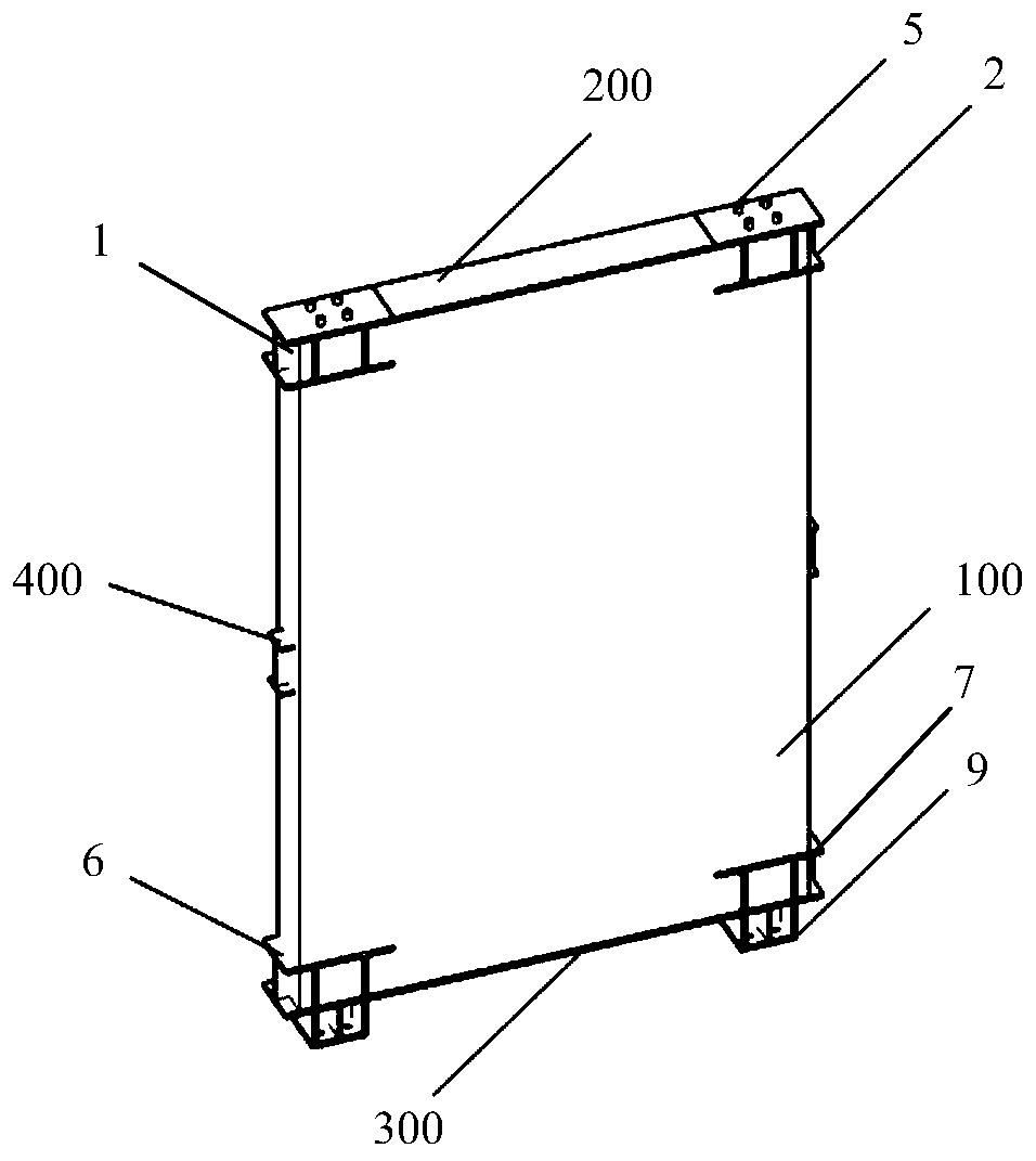 A detachable prefabricated modular shear wall based on section steel connection and its assembly method