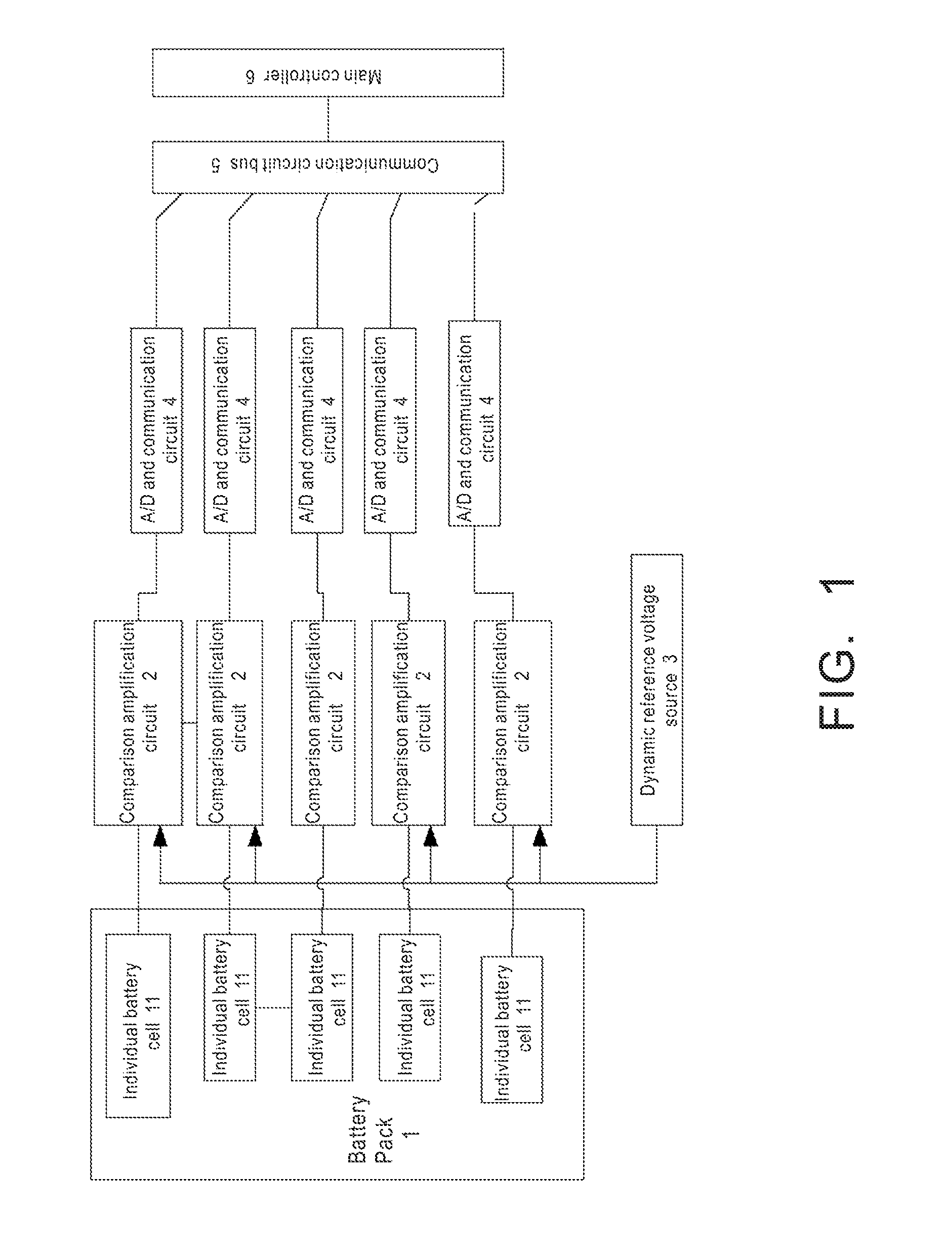 Method and apparatus for collecting voltage differential parameters of individual battery cells in battery pack
