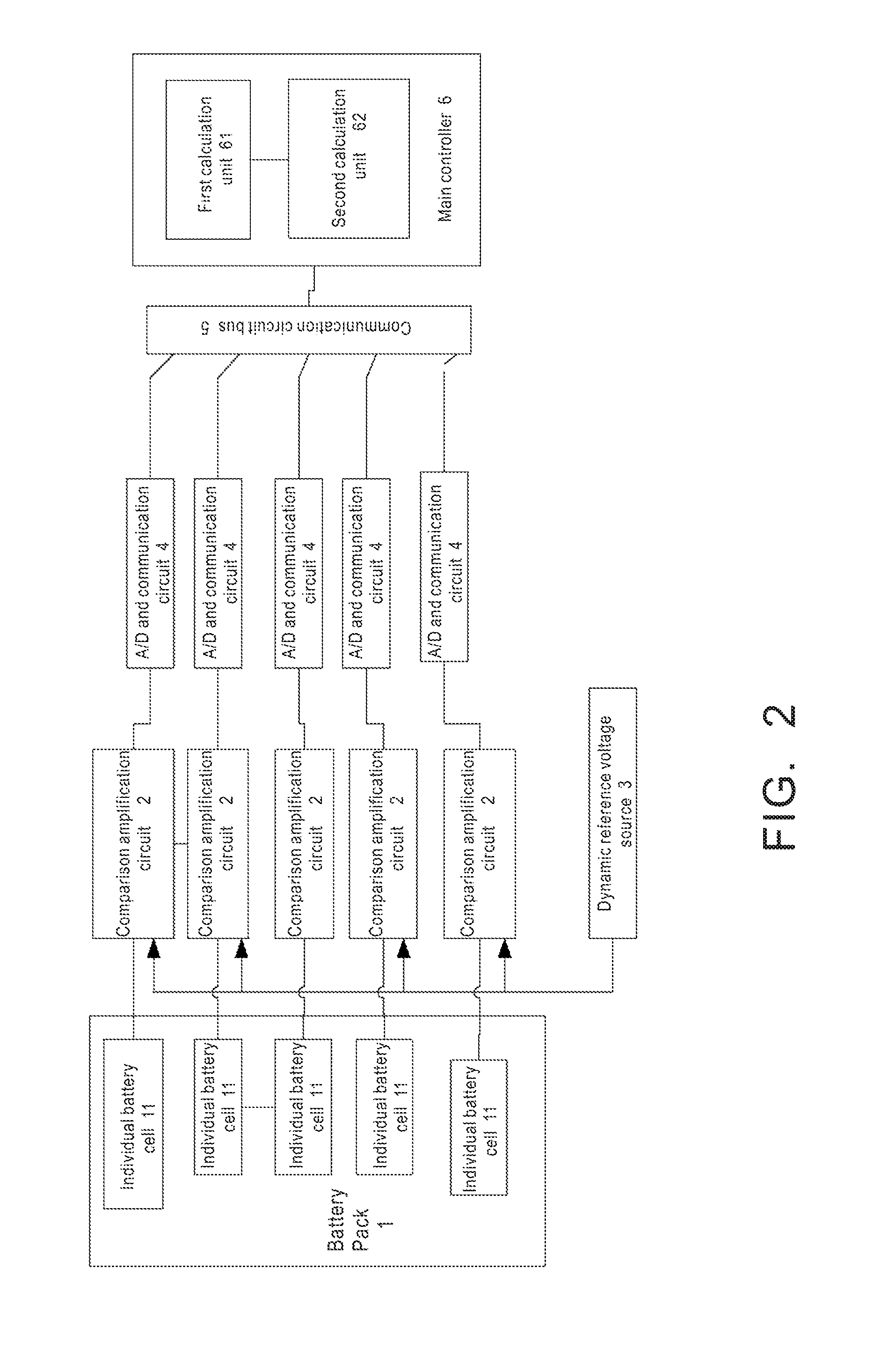 Method and apparatus for collecting voltage differential parameters of individual battery cells in battery pack
