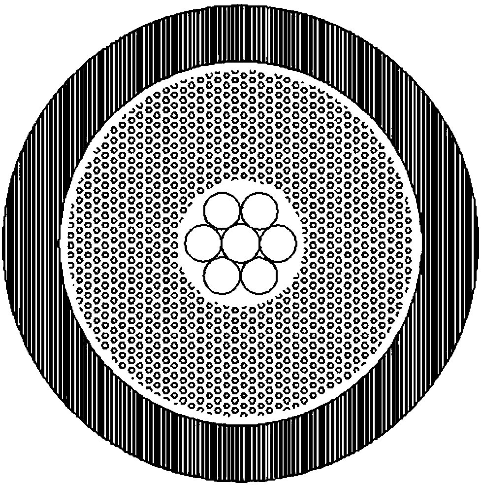 Multi-channel high-speed transmission bus cable used for aerospace, and manufacture method thereof