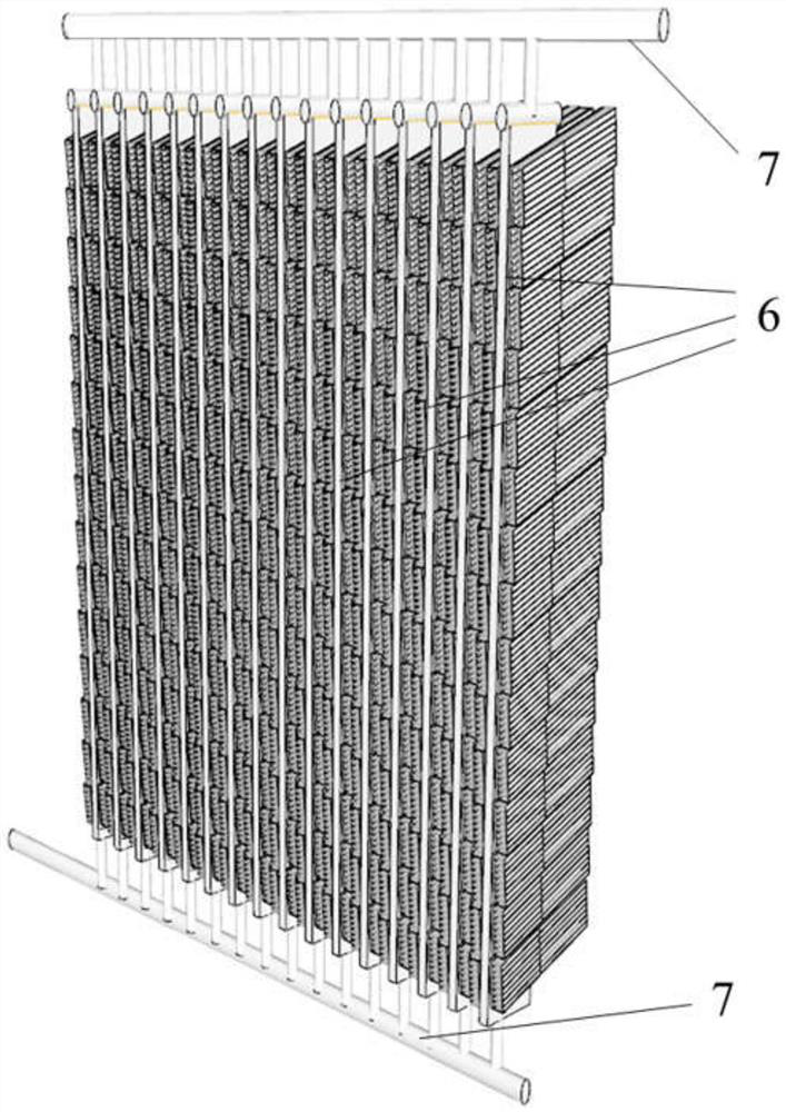 Water-saving fog dissipation cooling tower device and system based on micro heat pipe arrays