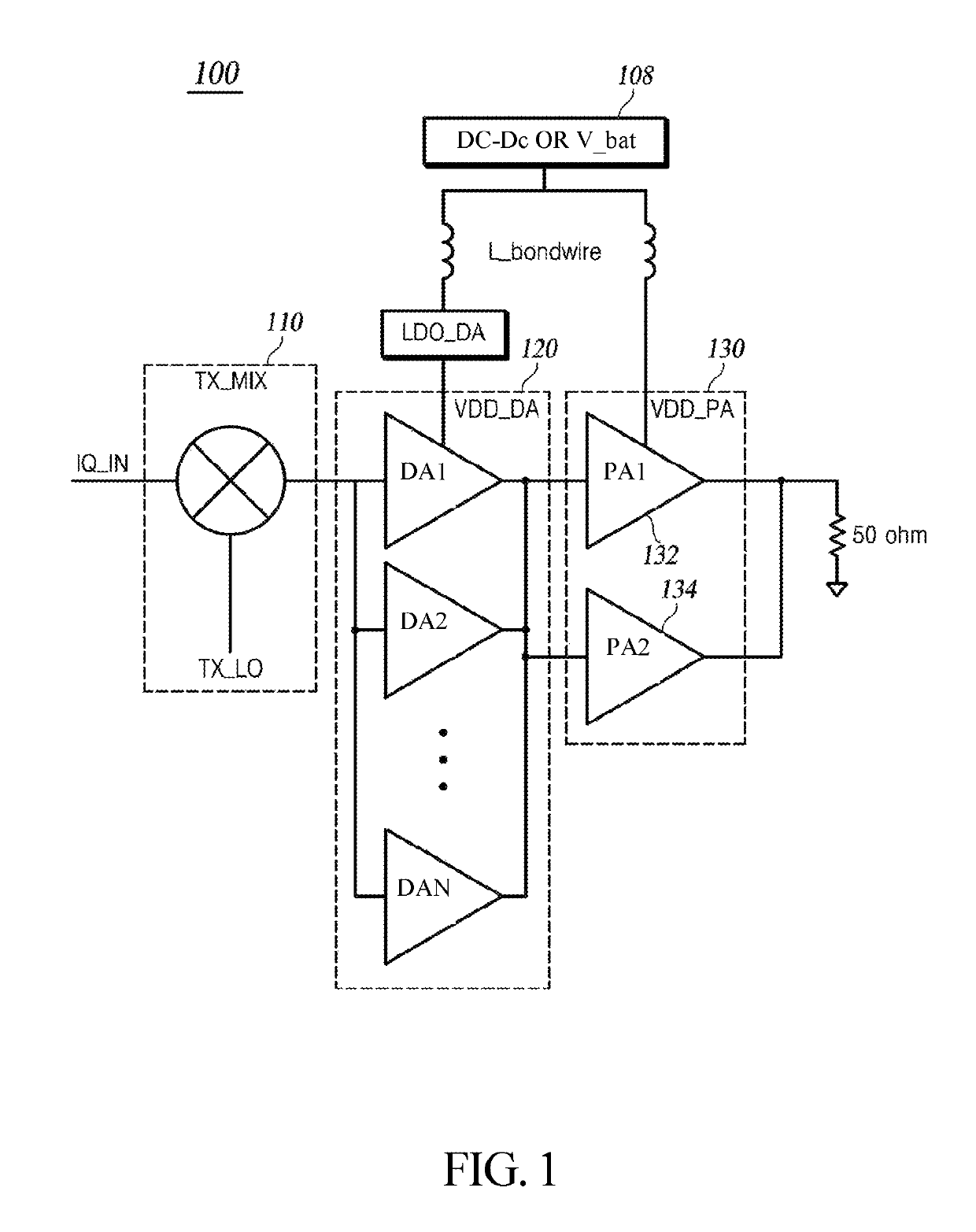 Complementary metal oxide silicon transceiver having integrated power amplifier