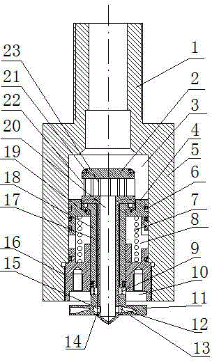 Double-rotation spraying and flushing device used for assisting in lifting marine drilling platform pile shoe