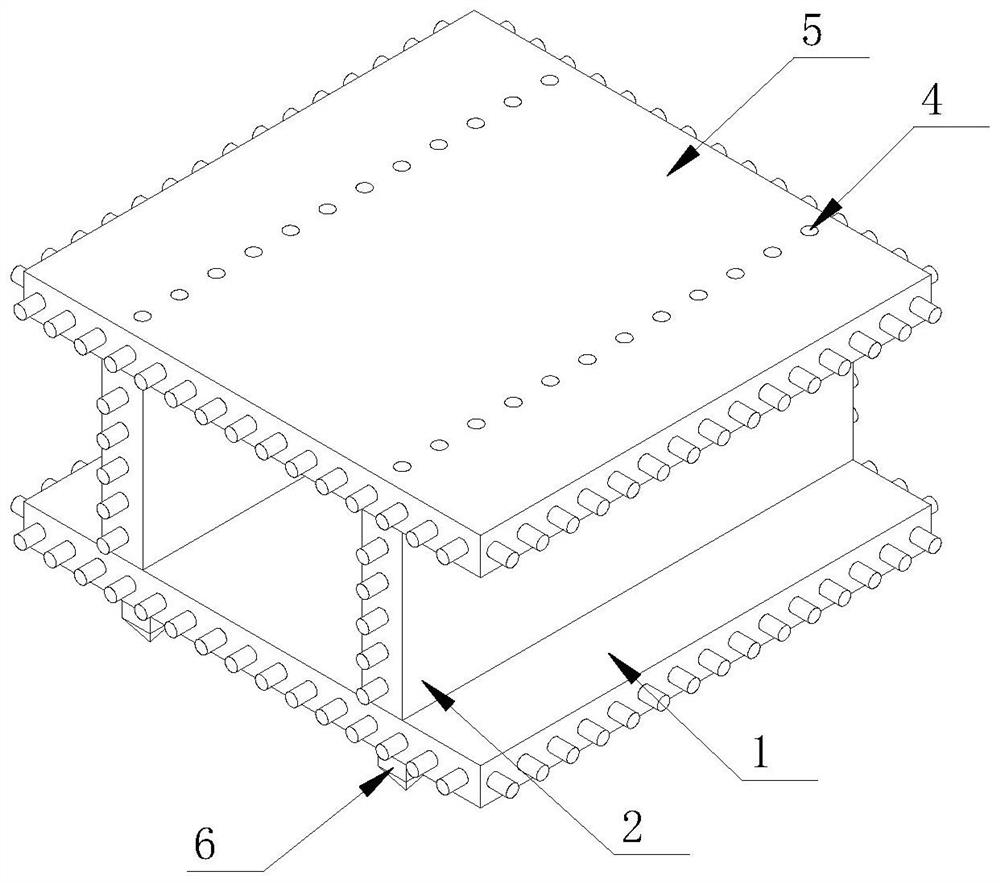 Reinforcement method of reinforced concrete box type roadbed