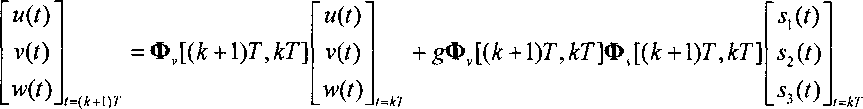 Polynomial type output method for spatial motion state of rigid body