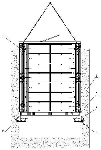 Integral lifting type formwork device for an elevator shaft