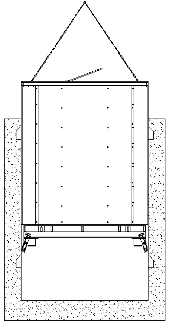 Integral lifting type formwork device for an elevator shaft