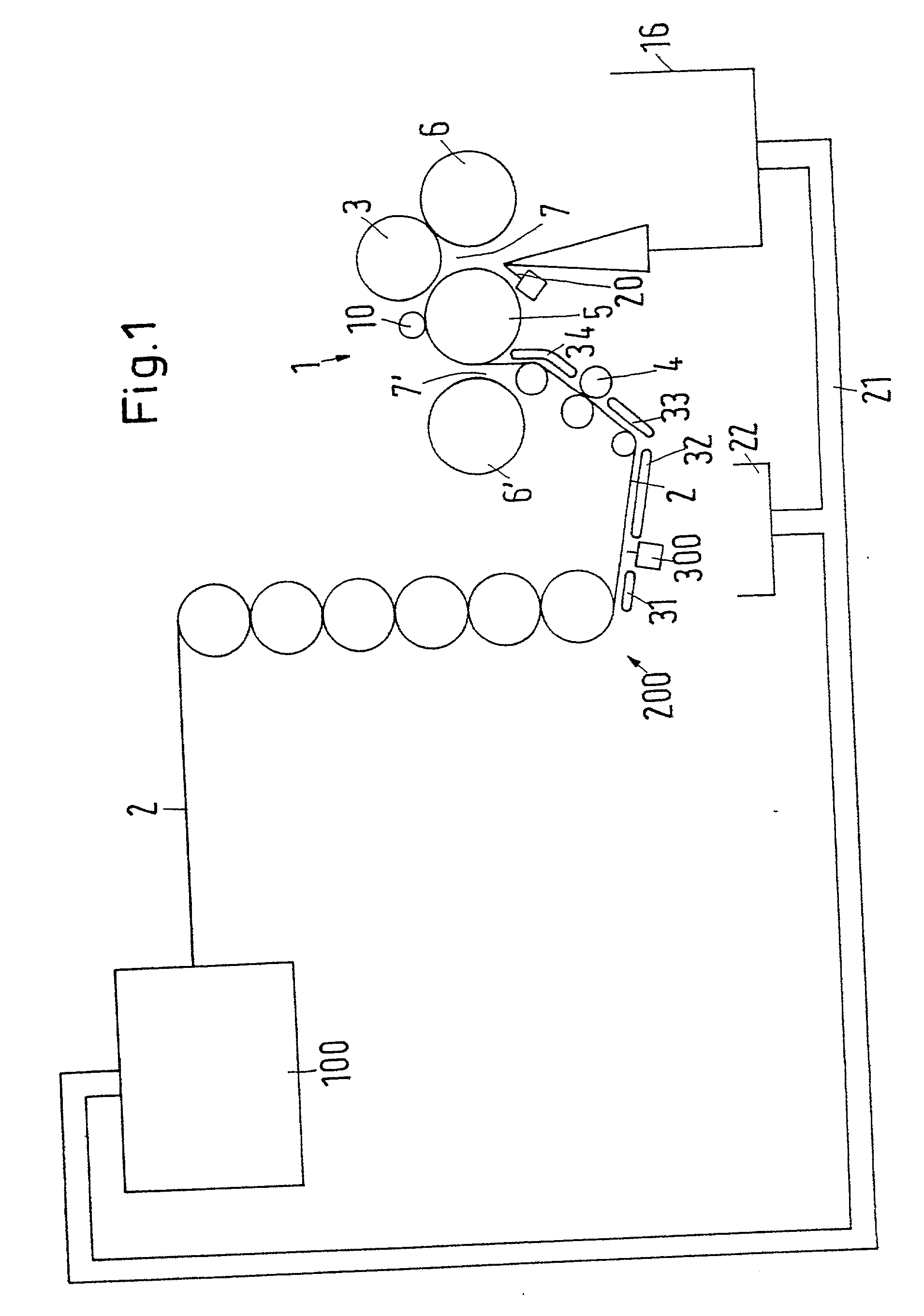 Process and device for producing paper reels