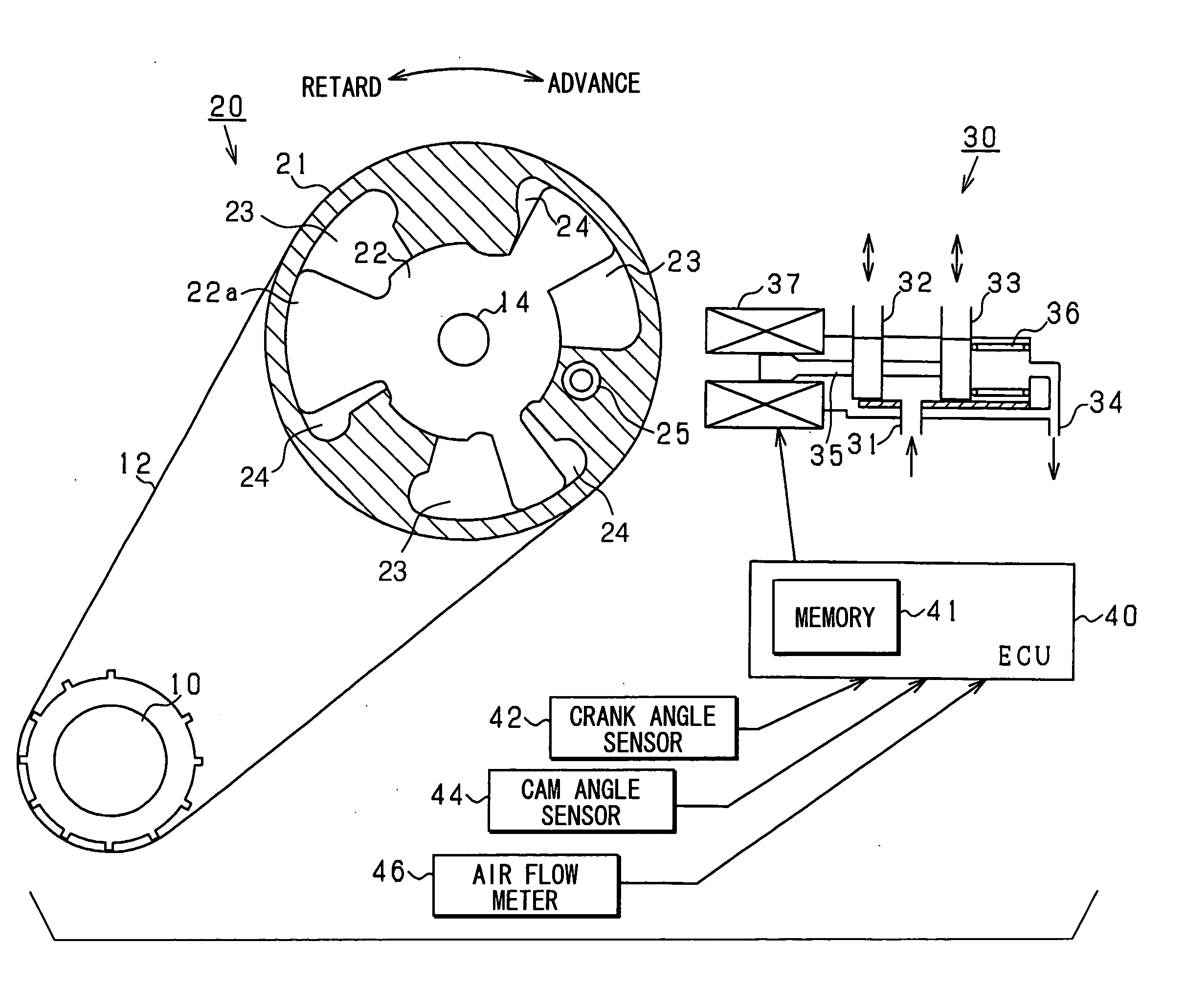 Control device for engine valve and control system for engine