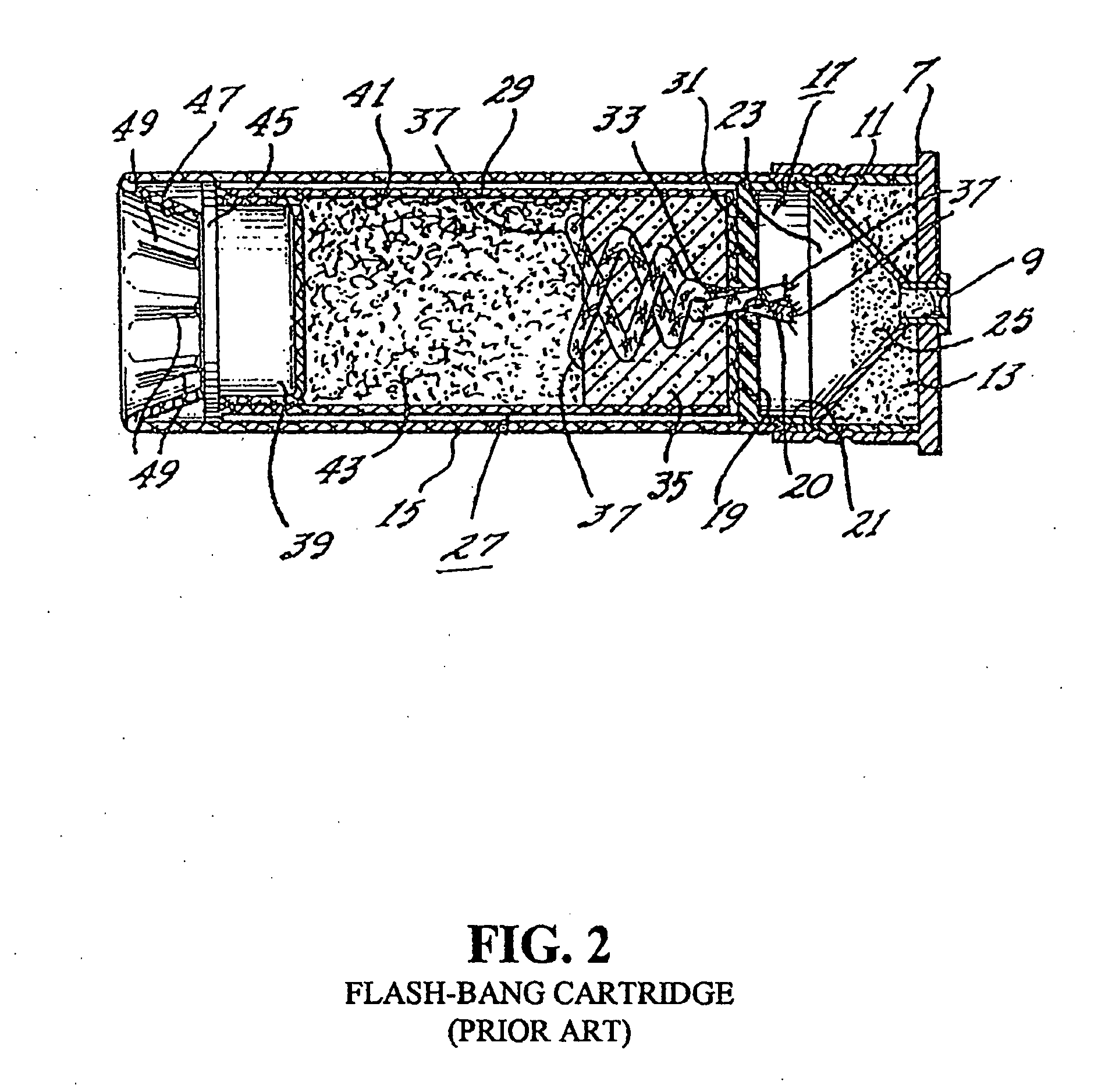 Flare-bang projectile