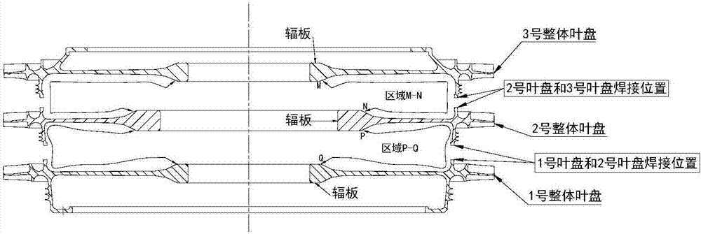 Fixture used for multistage overall blade disk electron beam welding