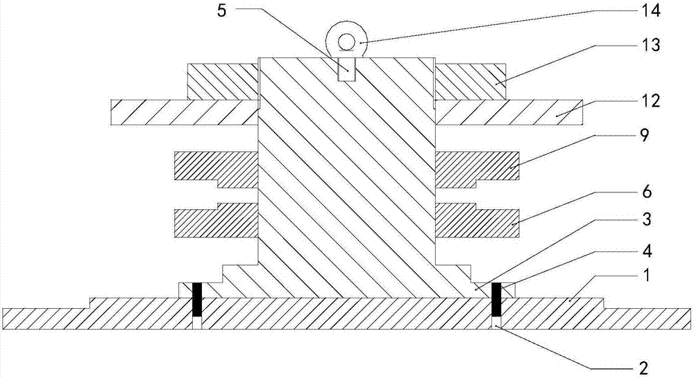 Fixture used for multistage overall blade disk electron beam welding