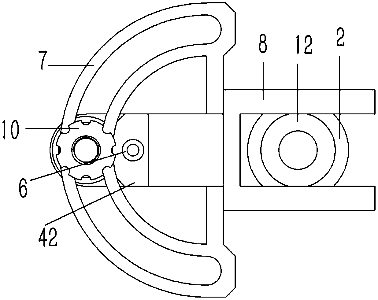 Perforating device applied to plastic shells