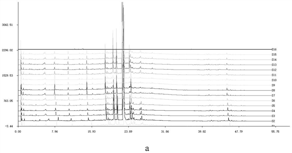 Traditional Chinese medicine imprinting template component cluster classification and integration method based on fingerprint spectrum chromatographic peak matching frequency statistics and product