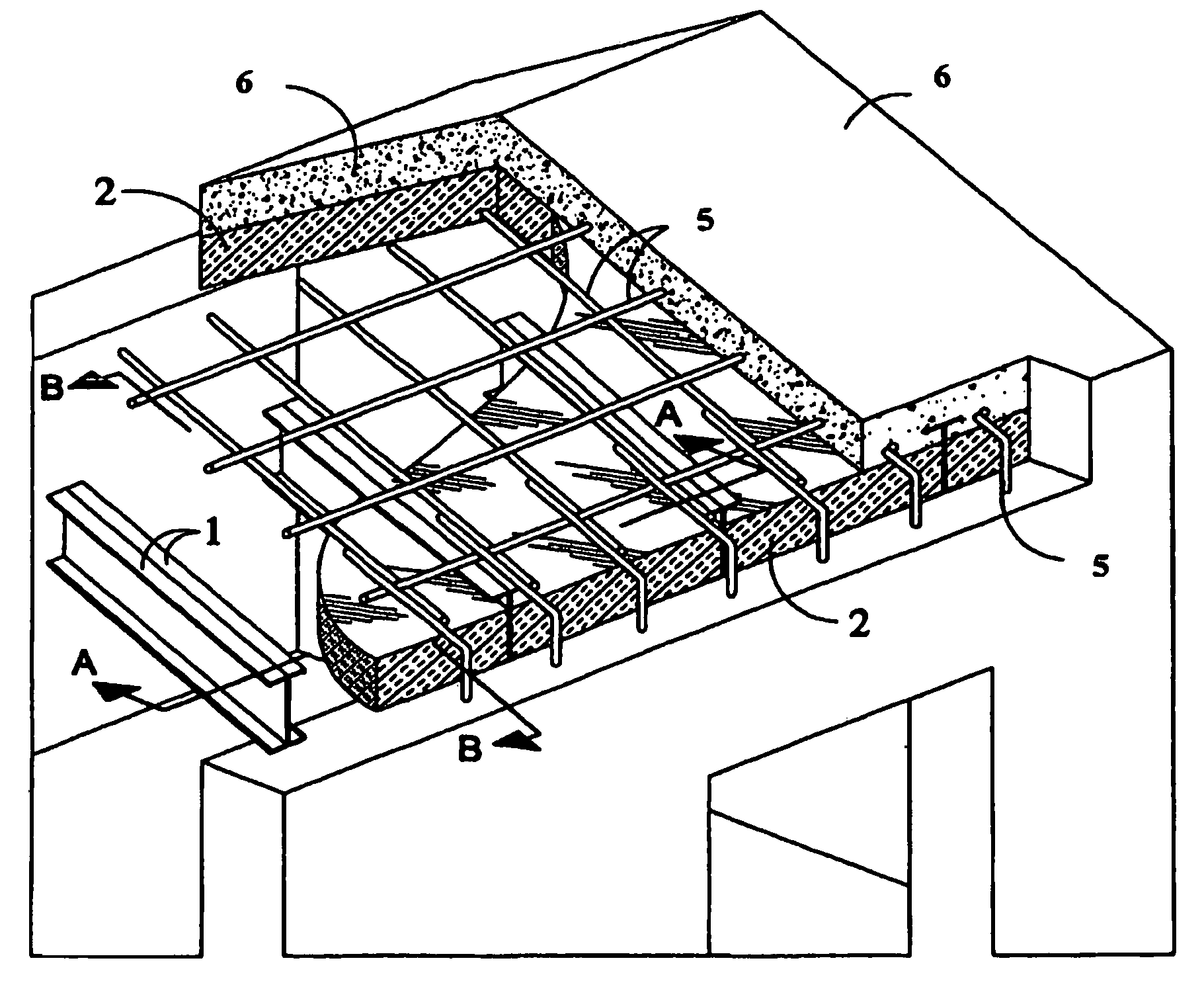 Concrete slab system with self-supported insulation