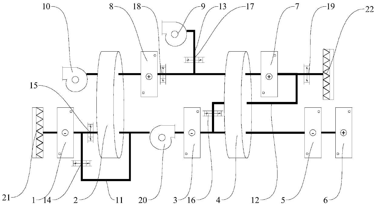 Double-working-condition rotating wheel dehumidifier