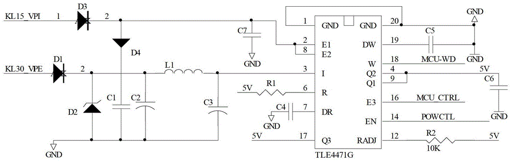 Power supply circuit of electric vehicle controller